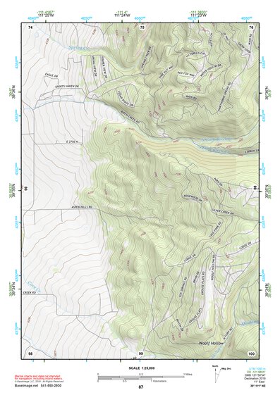 39111NE Page 87 Nephi Topo Preview 1