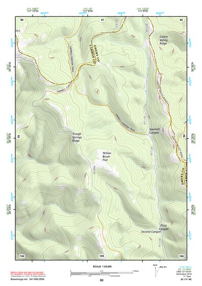 39111NE Page 93 Nephi Topo Preview 1