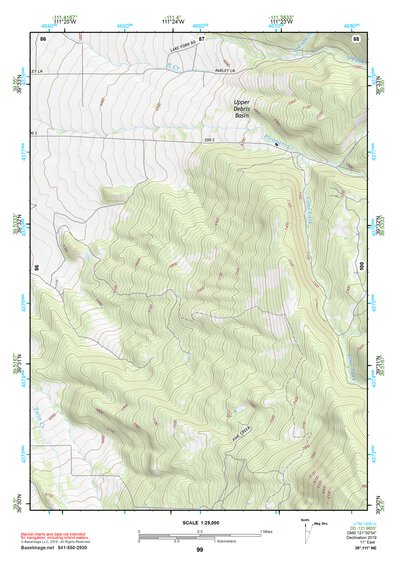 39111NE Page 99 Nephi Topo Preview 1