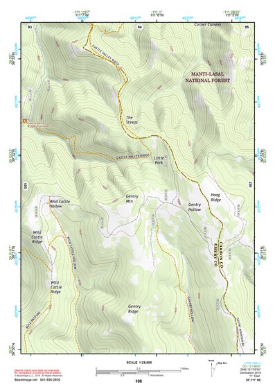 39111NE Page 106 Nephi Topo Preview 1