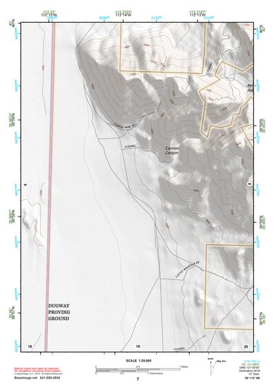 39113NE Page 7 Fish Springs Topo Preview 1