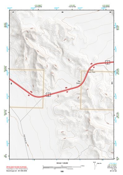 39113SE Page 100 Tule Valley Topo Preview 1