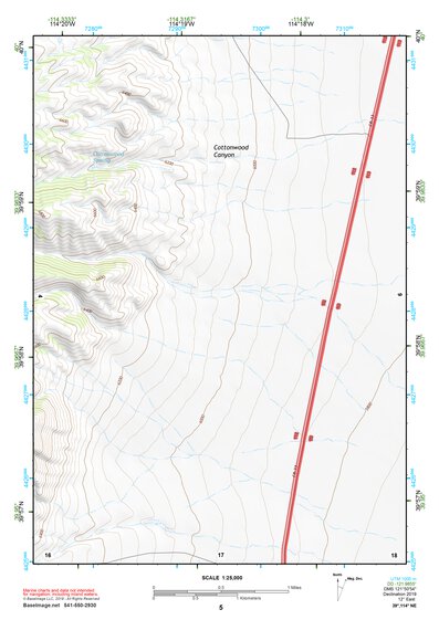 39114NE Page 5 Kern Mountains Topo Preview 1