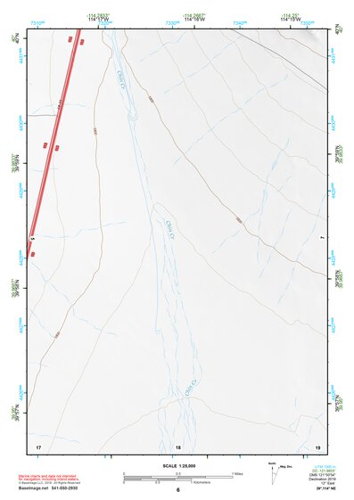 39114NE Page 6 Kern Mountains Topo Preview 1