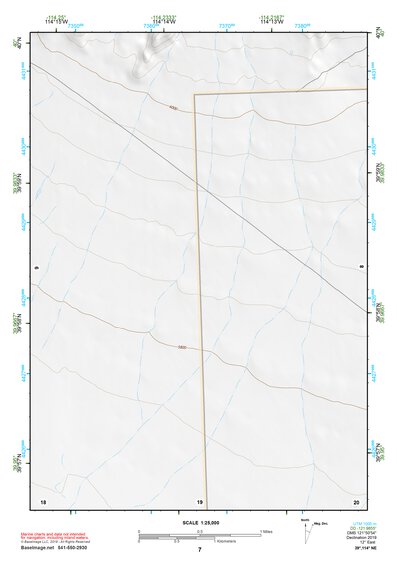 39114NE Page 7 Kern Mountains Topo Preview 1