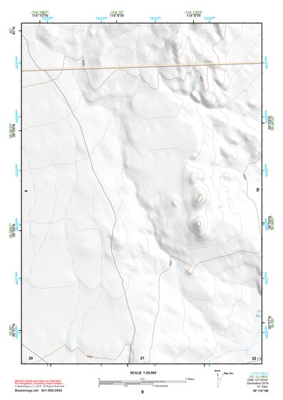 39114NE Page 9 Kern Mountains Topo Preview 1