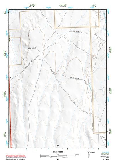 39114NE Page 12 Kern Mountains Topo Preview 1