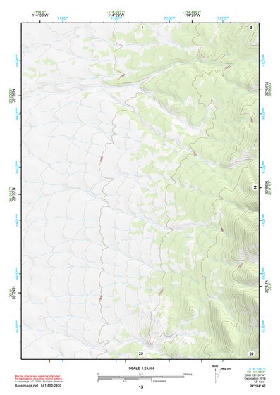 39114NE Page 13 Kern Mountains Topo Preview 1
