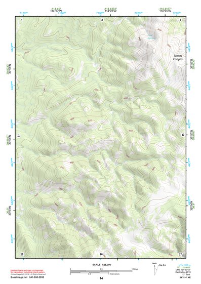 39114NE Page 14 Kern Mountains Topo Preview 1