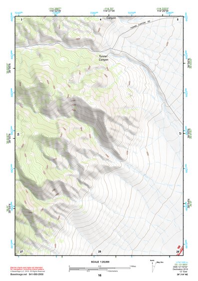 39114NE Page 16 Kern Mountains Topo Preview 1