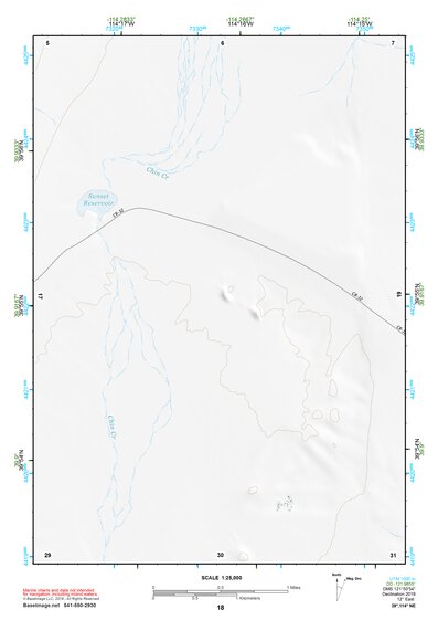 39114NE Page 18 Kern Mountains Topo Preview 1