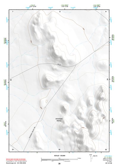 39114NE Page 20 Kern Mountains Topo Preview 1