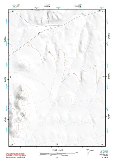 39114NE Page 21 Kern Mountains Topo Preview 1