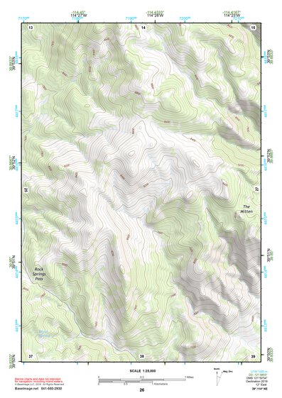 39114NE Page 26 Kern Mountains Topo Preview 1