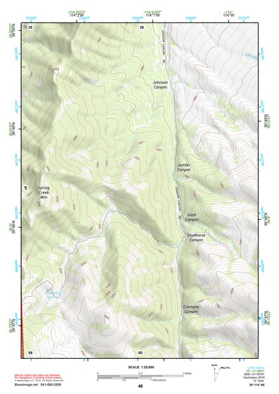 39114NE Page 48 Kern Mountains Topo Preview 1