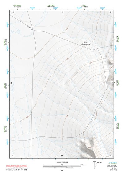 39114NE Page 53 Kern Mountains Topo Preview 1