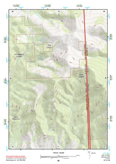 39114NE Page 59 Kern Mountains Topo Preview 1