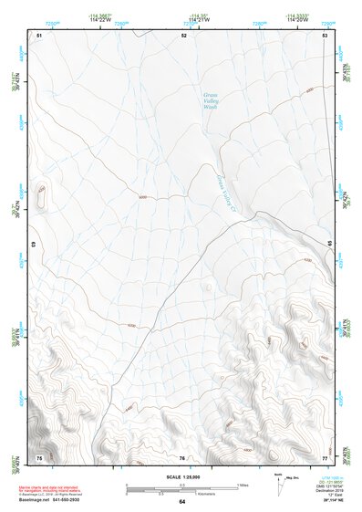 39114NE Page 64 Kern Mountains Topo Preview 1