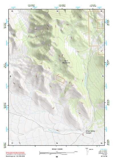 39114NE Page 66 Kern Mountains Topo Preview 1