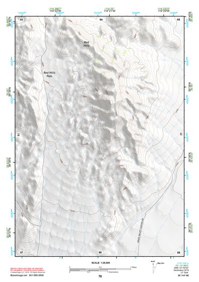 39114NE Page 76 Kern Mountains Topo Preview 1