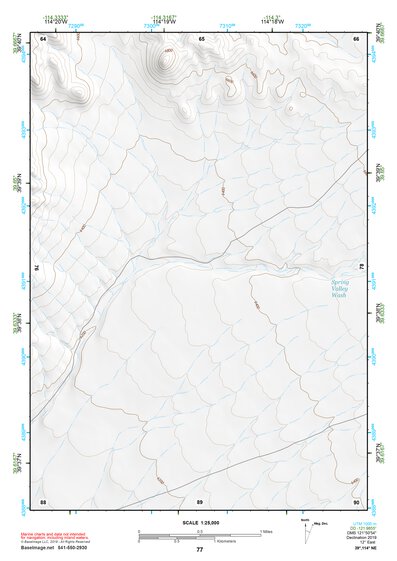 39114NE Page 77 Kern Mountains Topo Preview 1