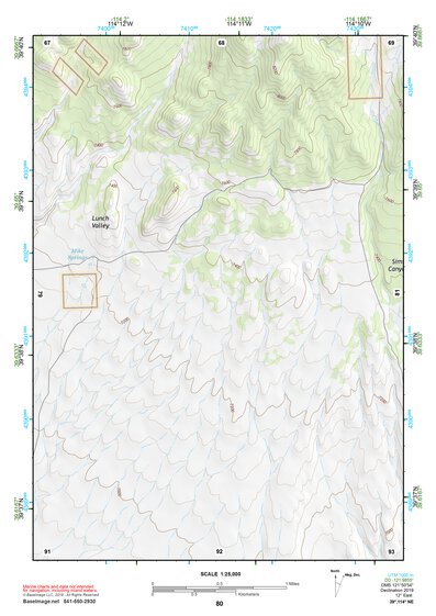39114NE Page 80 Kern Mountains Topo Preview 1