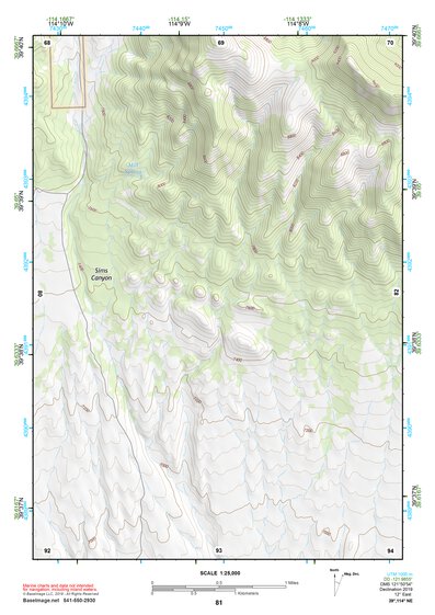 39114NE Page 81 Kern Mountains Topo Preview 1