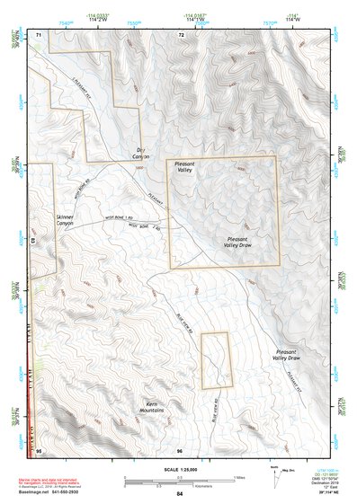 39114NE Page 84 Kern Mountains Topo Preview 1