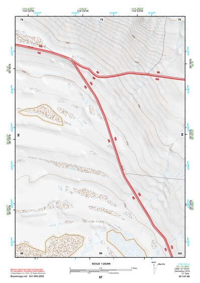 39114NE Page 87 Kern Mountains Topo Preview 1