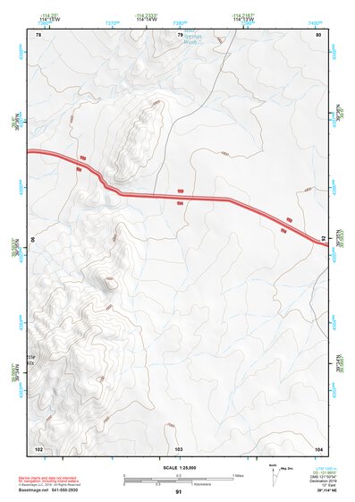 39114NE Page 91 Kern Mountains Topo Preview 1