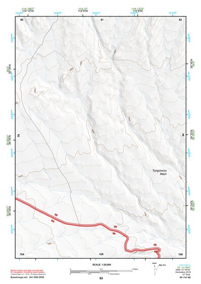 39114NE Page 93 Kern Mountains Topo Preview 1