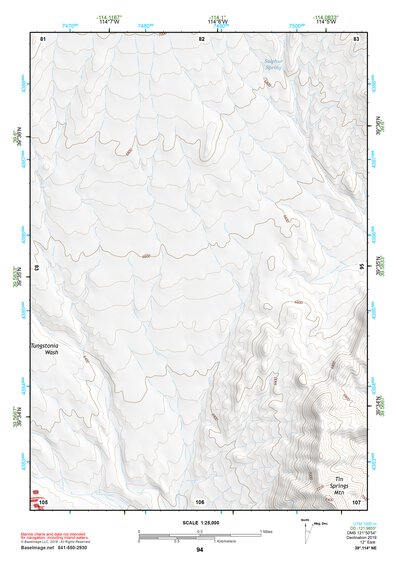 39114NE Page 94 Kern Mountains Topo Preview 1