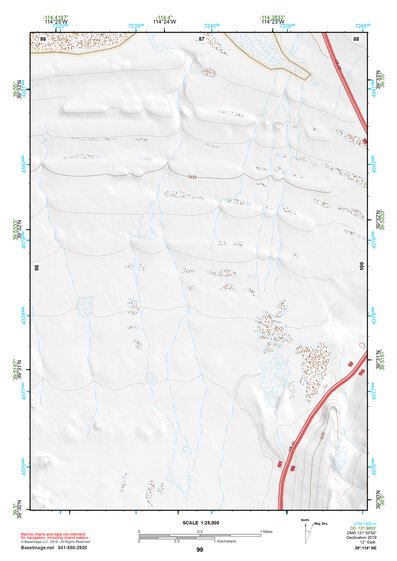 39114NE Page 99 Kern Mountains Topo Preview 1