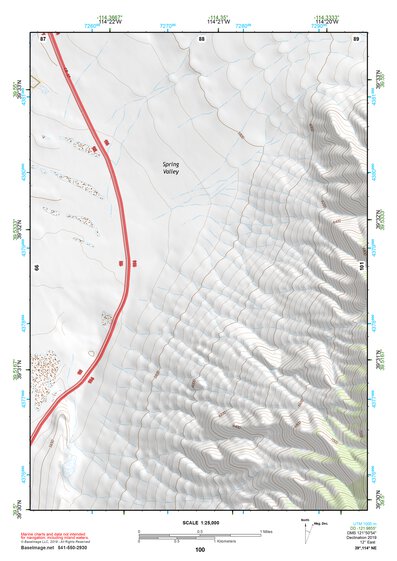 39114NE Page 100 Kern Mountains Topo Preview 1
