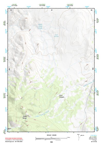 39114NE Page 103 Kern Mountains Topo Preview 1