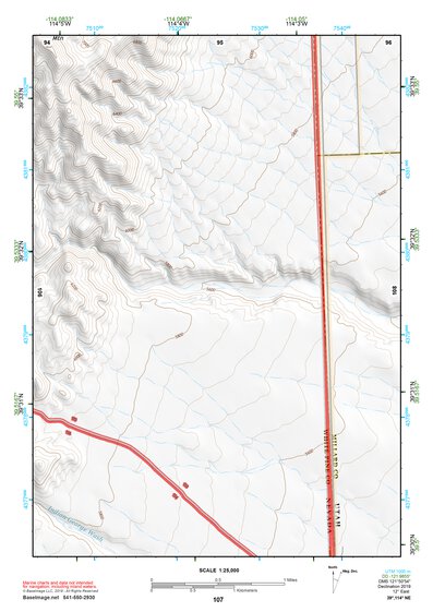 39114NE Page 107 Kern Mountains Topo Preview 1