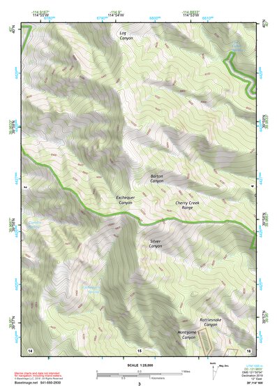 39114NW Page 3 Kern Mountains Topo Preview 1
