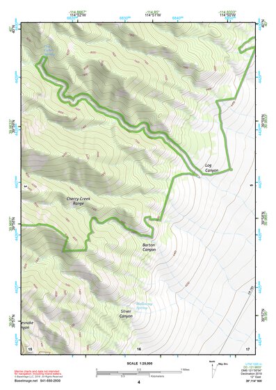 39114NW Page 4 Kern Mountains Topo Preview 1