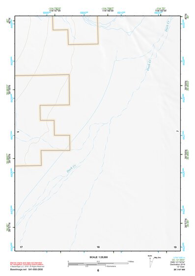 39114NW Page 6 Kern Mountains Topo Preview 1