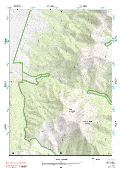 39114NW Page 21 Kern Mountains Topo Preview 1