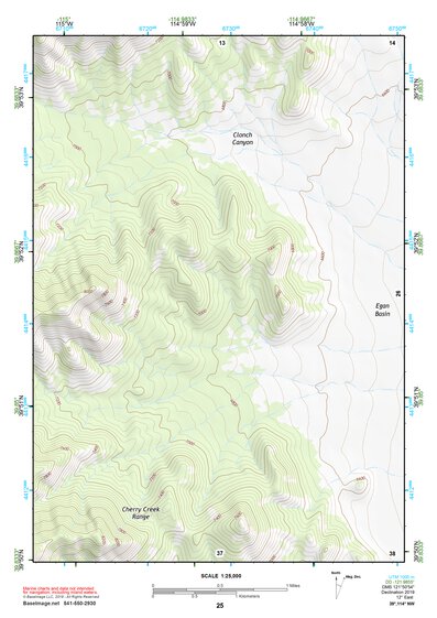 39114NW Page 25 Kern Mountains Topo Preview 1