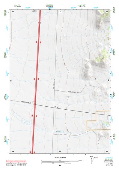 39114NW Page 43 Kern Mountains Topo Preview 1