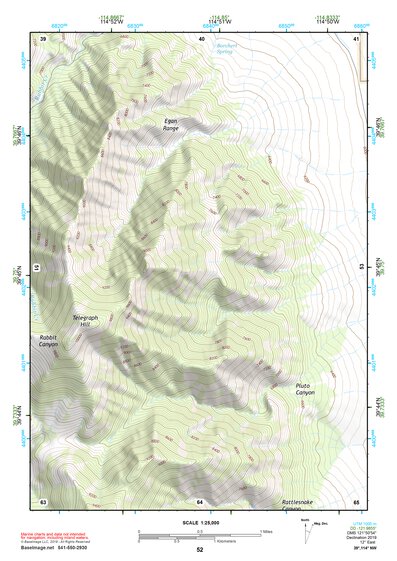 39114NW Page 52 Kern Mountains Topo Preview 1