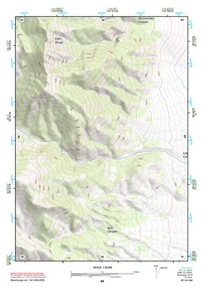 39114NW Page 64 Kern Mountains Topo Preview 1