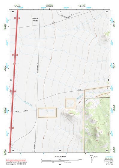 39114NW Page 67 Kern Mountains Topo Preview 1