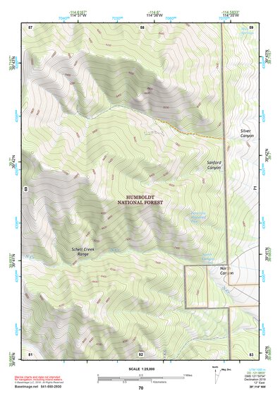 39114NW Page 70 Kern Mountains Topo Preview 1