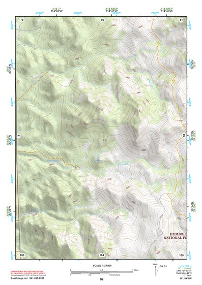 39114NW Page 92 Kern Mountains Topo Preview 1