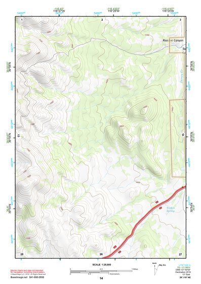 39116NE Page 14 Simpson Park Mountains Topo Preview 1