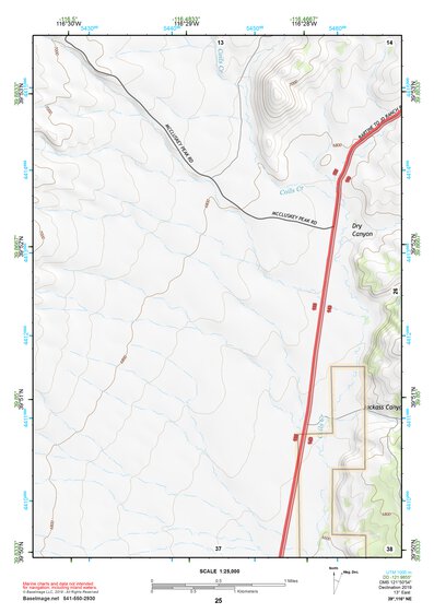 39116NE Page 25 Simpson Park Mountains Topo Preview 1