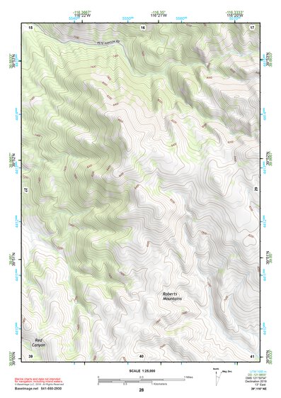 39116NE Page 28 Simpson Park Mountains Topo Preview 1